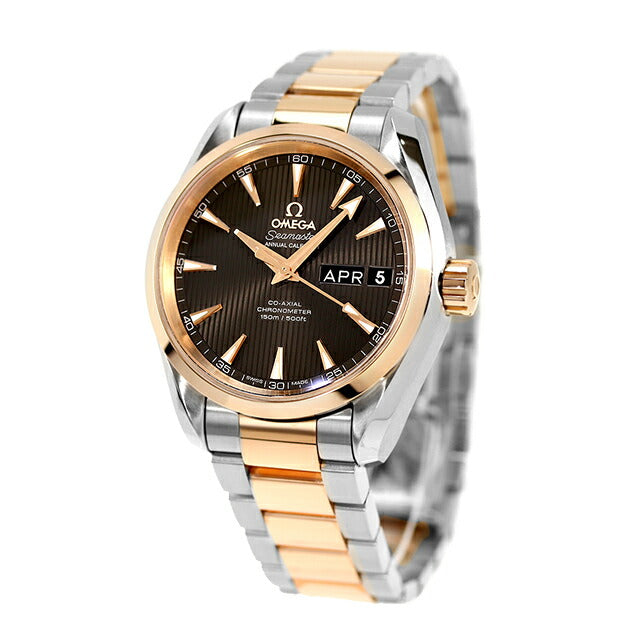 オメガ シーマスター アクアテラ 150M コーアクシャル アニュアルカレンダー 38.5mm 18KRG 自動巻き メンズ 腕時計 ブランド 231.20.39.22.06.001 OMEGA 新品 231-20-39-22-06-001