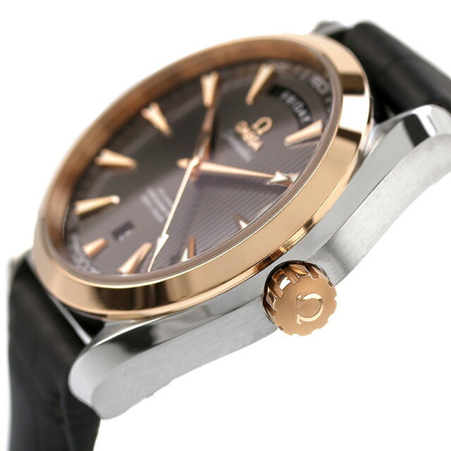 オメガ シーマスター アクアテラ 150M 41.5mm 自動巻き 腕時計 ブランド メンズ OMEGA 231.23.42.22.06.001 アナログ グレー ダークブラウン スイス製 231-23-42-22-06-001