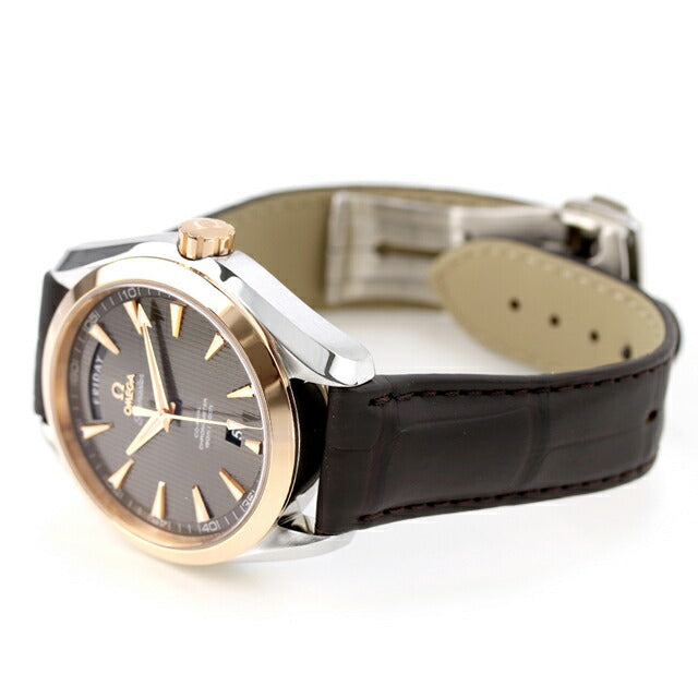 オメガ シーマスター アクアテラ 150M 41.5mm 自動巻き 腕時計 ブランド メンズ OMEGA 231.23.42.22.06.001 アナログ グレー ダークブラウン スイス製 231-23-42-22-06-001