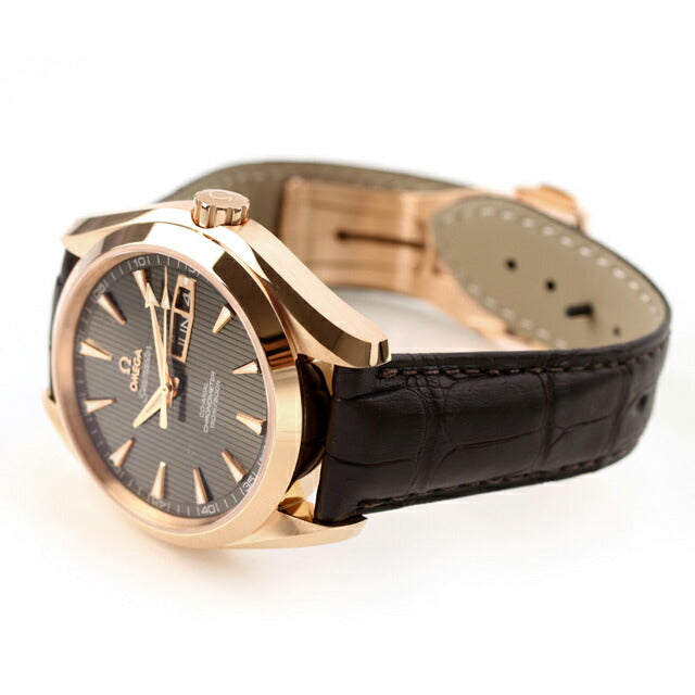 オメガ シーマスター アクアテラ 150M 43mm 自動巻き 腕時計 ブランド メンズ OMEGA 231.53.43.22.06.001 アナログ グレー ダークブラウン スイス製 231-53-43-22-06-001