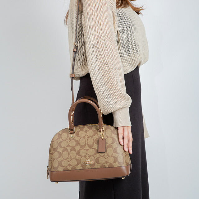 コーチ ハンドバッグ レディース ブランド COACH シグネチャー 27583 IME74 1 ベージュ/ライトブラウン 27583-IME74-1