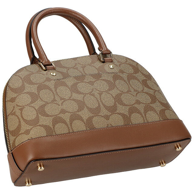 コーチ ハンドバッグ レディース ブランド COACH シグネチャー 27583 IME74 1 ベージュ/ライトブラウン 27583-IME74-1