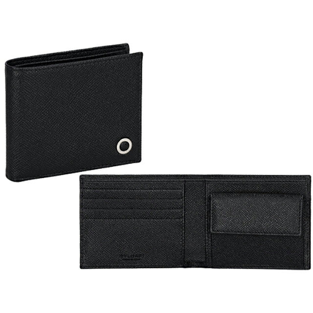 ブルガリ 二つ折り財布 メンズ ブランド BVLGARI 280287 BLK ブラック 280287-BLK