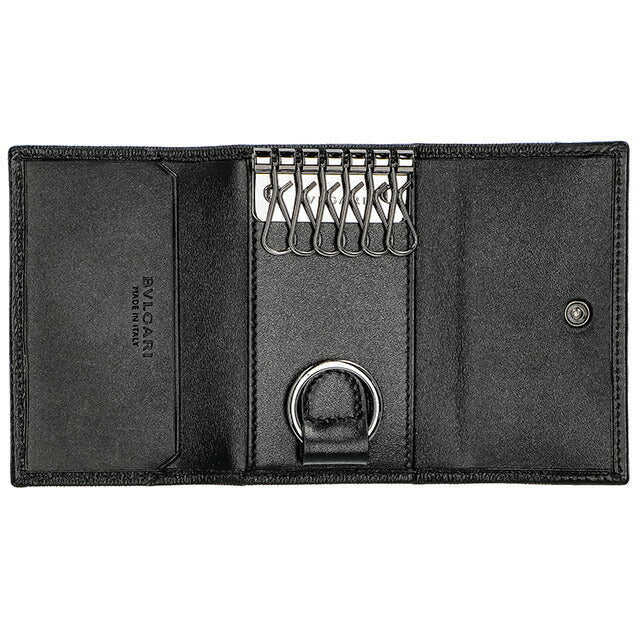 ブルガリ キーケース メンズ レディース ブランド BVLGARI レザー 280887 BLK ブラック 280887-BLK