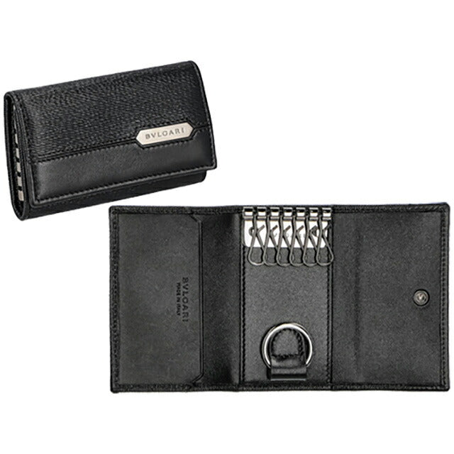 ブルガリ キーケース メンズ レディース ブランド BVLGARI レザー 280887 BLK ブラック 280887-BLK