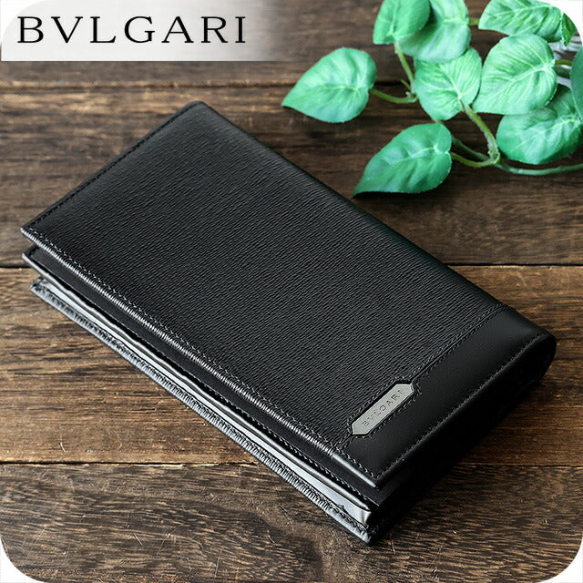 ブルガリ　長財布　型番284731 付属品完備 ブルガリ 長財布 メンズ ブランド BVLGARI レザー 284731 BLK ブラック