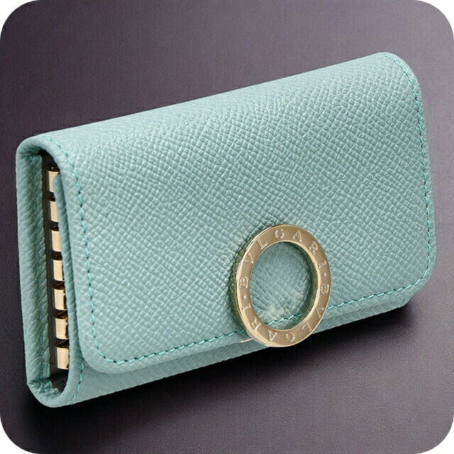 ブルガリ キーケース レディース ブランド BVLGARI レザー 287262 GLATU ターコイズ 287262-GLATU