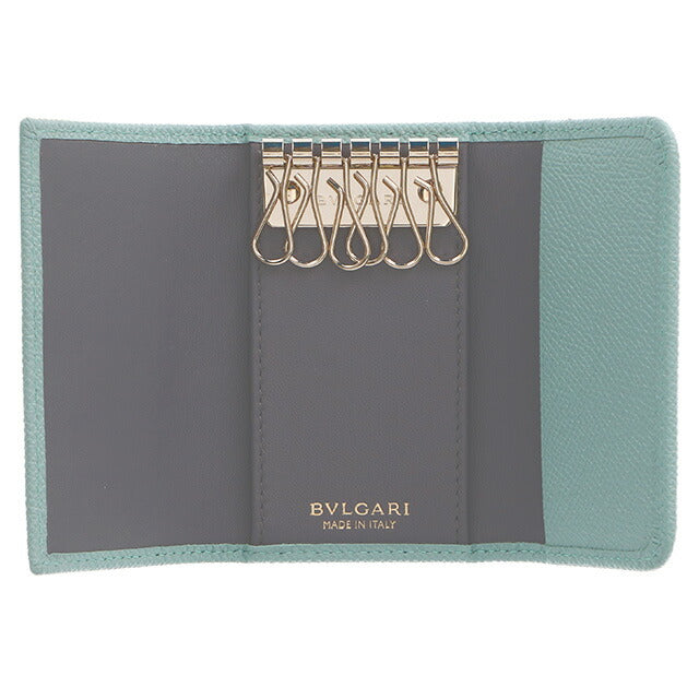ブルガリ キーケース レディース ブランド BVLGARI レザー 287262 GLATU ターコイズ 287262-GLATU