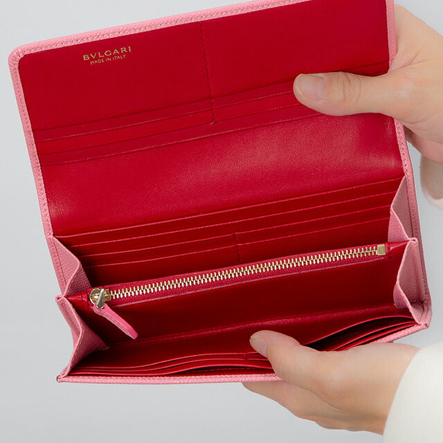 ブルガリ 長財布 レディース ブランド BVLGARI 287302 PK ME ピンク 287302-PK-ME