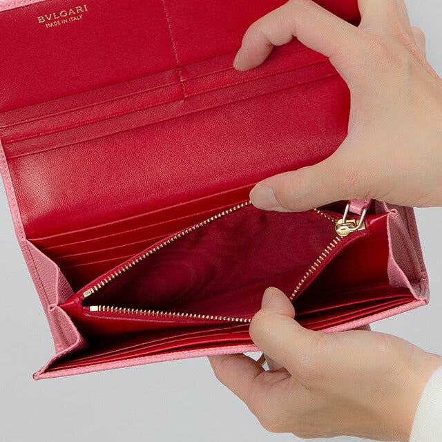 ブルガリ 長財布 レディース ブランド BVLGARI 287302 PK ME ピンク 287302-PK-ME
