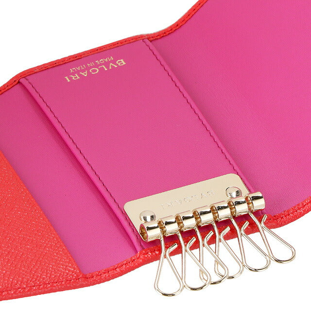 ブルガリ キーケース レディース ブランド BVLGARI レザー 288156 レッド 288156-SSCOR
