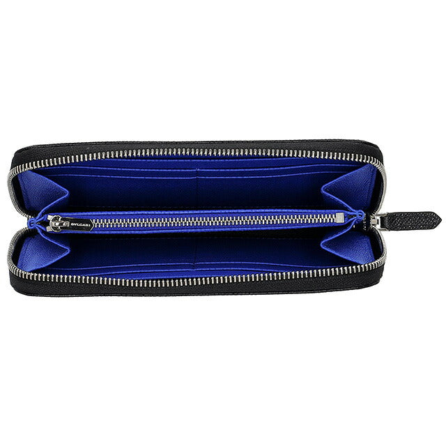 ブルガリ 長財布 メンズ ブランド BVLGARI 288251 BLK ブラック/ブルー 288251-BLK