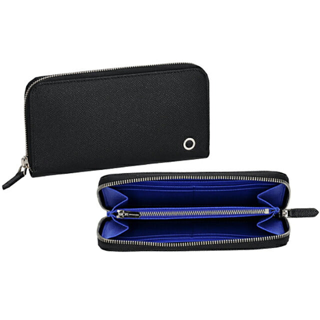 ブルガリ 長財布 メンズ ブランド BVLGARI 288251 BLK ブラック/ブルー 288251-BLK