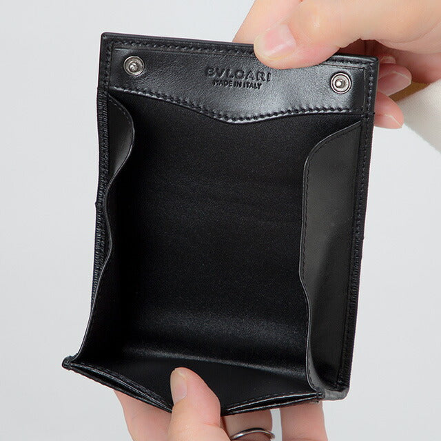 ブルガリ コインケース メンズ ブランド BVLGARI レザー 288489 BLK ブラック 288489-BLK