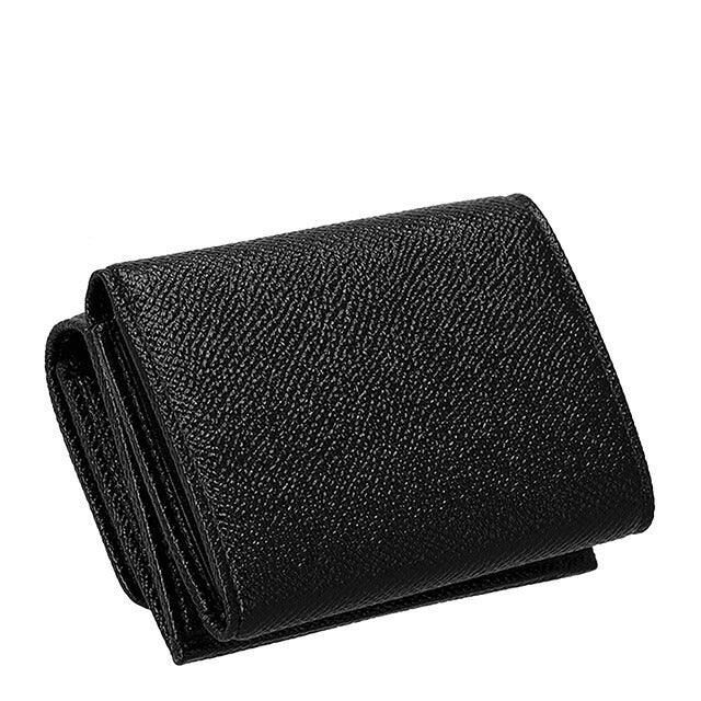 ブルガリ 三つ折り財布 レディース ブランド BVLGARI 288648 BLK ブラック ウォレット 高級 おしゃれ プレゼント 実用的