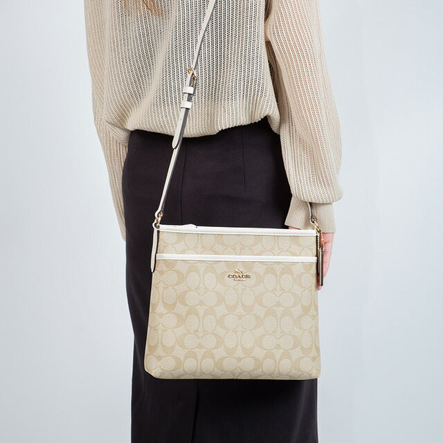 コーチ ショルダーバッグ レディース ブランド COACH シグネチャー 29210 IMDQC 1 ライトベージュ/ホワイト 29210-IMDQC-1