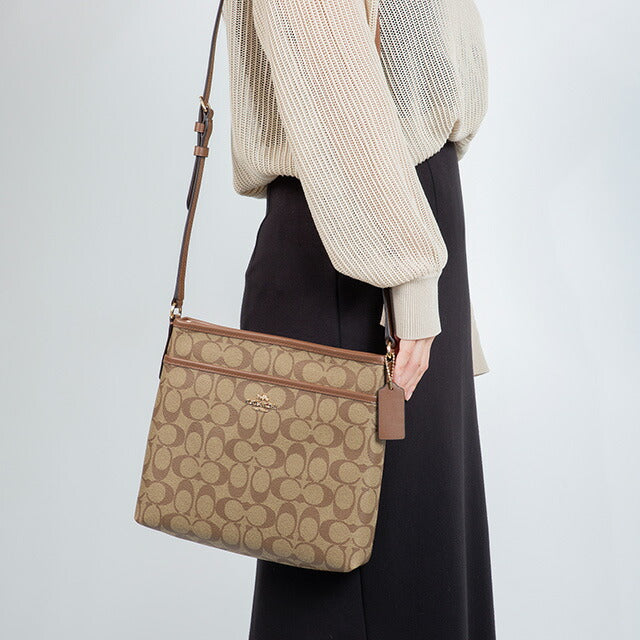 コーチ ショルダーバッグ レディース ブランド COACH シグネチャー 29210 IME74 1 ベージュ/ライトブラウン 29210-IME74-1