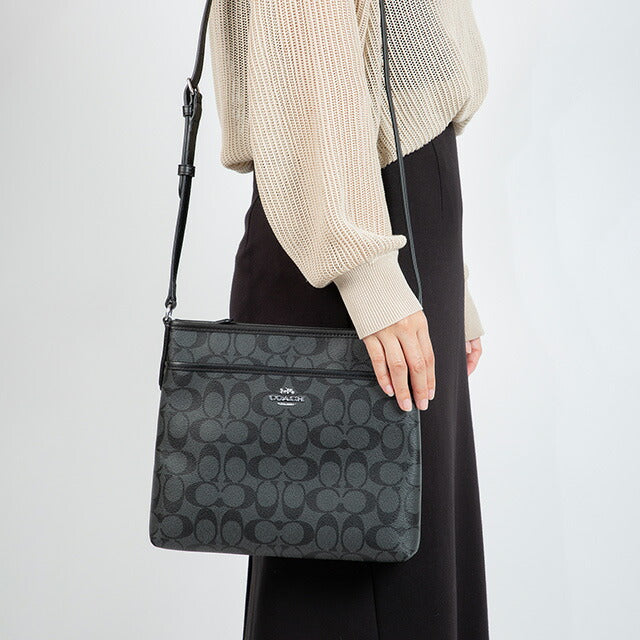 コーチ ショルダーバッグ レディース ブランド COACH シグネチャー 29210 SVDK6 1 ブラック 29210-SVDK6-1