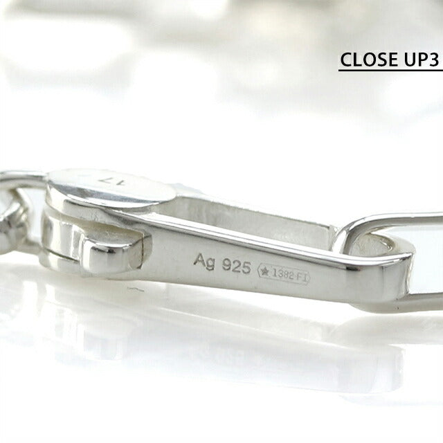 グッチ ブレスレット メンズ ブランド インターロッキングG XL チェーン シルバー925 295711 J8400 8106 シルバー アクセサリー 295711-J8400-8106-17