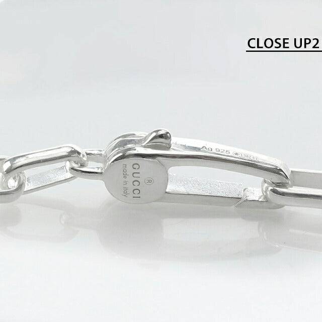 グッチ ブレスレット メンズ ブランド インターロッキングG XL チェーン シルバー925 295711 J8400 8106 シルバー アクセサリー 295711-J8400-8106-21