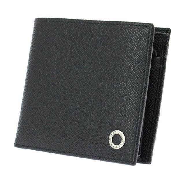 ブルガリ 二つ折り財布 メンズ ブランド BVLGARI 30396GRAIN BLK ブラック 30396GRAIN-BLK