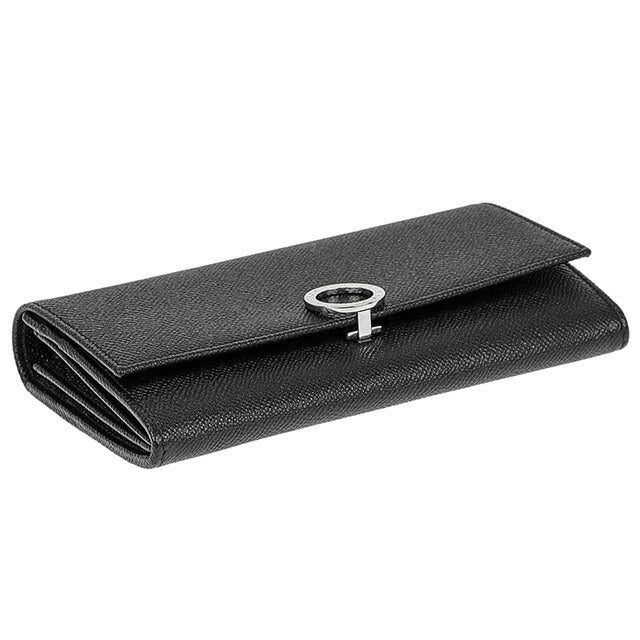 ブルガリ 長財布 メンズ レディース ブランド BVLGARI レザー 30414GRAIN BLK ブラック 30414GRAIN-BLK
