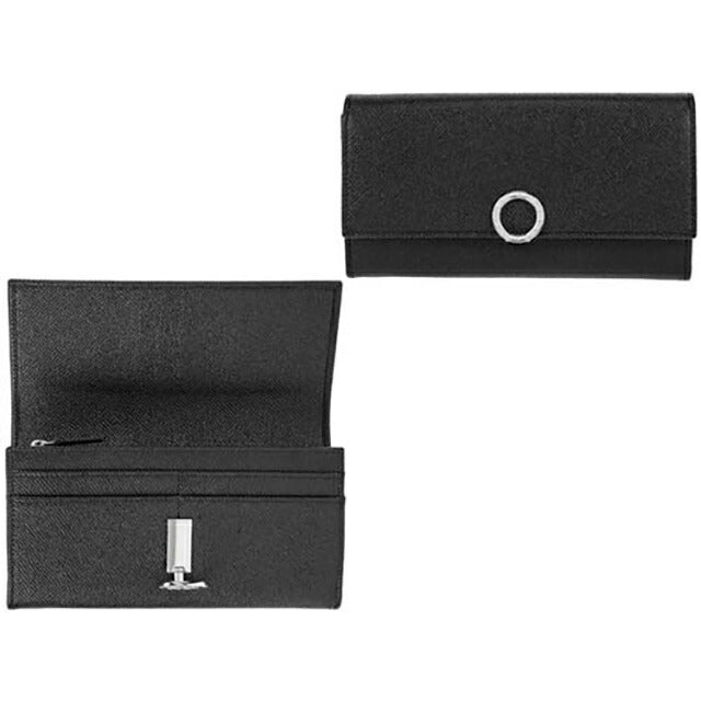 ブルガリ 長財布 メンズ レディース ブランド BVLGARI レザー 30414GRAIN BLK ブラック 30414GRAIN-BLK