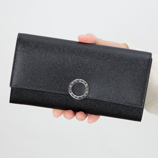 ブルガリ 長財布 メンズ レディース ブランド BVLGARI レザー 30414GRAIN BLK ブラック 30414GRAIN-BLK