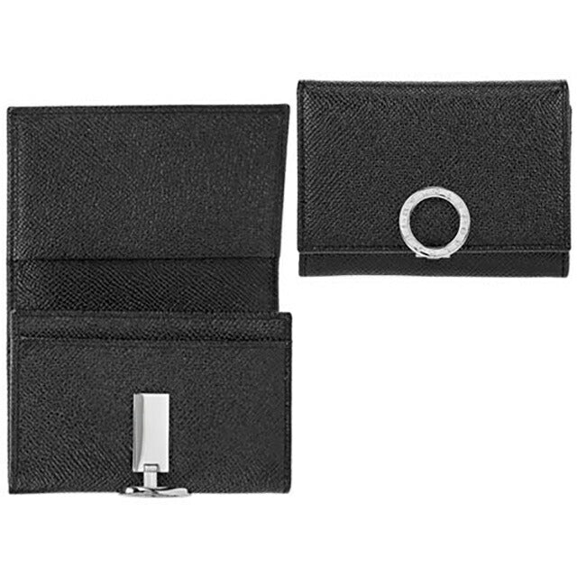 ブルガリ 名刺入れ メンズ ブランド BVLGARI レザー 30420GRAIN BLK ブラック 30420GRAIN-BLK