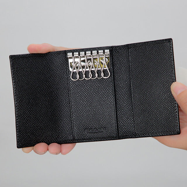 ブルガリ キーケース メンズ レディース ブランド BVLGARI レザー 30422GRAIN BLK ブラック 30422GRAIN-BLK