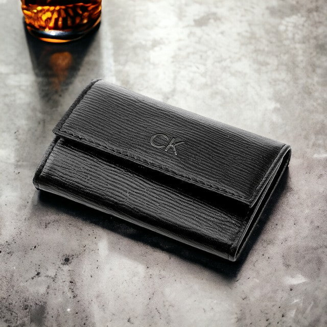カルバンクライン キーケース メンズ ブランド Key Case Leather 革 レザー 31CK170002 ブラック 小物 31CK170002