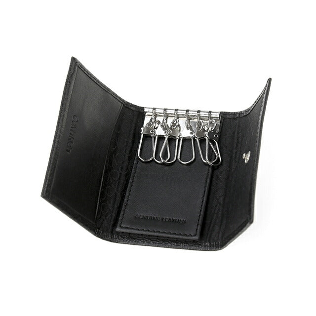 カルバンクライン キーケース メンズ ブランド Key Case Leather 革 レザー 31CK170003 ブラック 小物 31CK170003