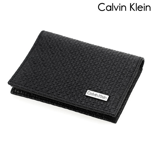 カルバンクライン カードケース メンズ ブランド カード入れ 名刺入れ パスケース コンパクト レザー 革 31CK200001 ブラック 31CK200001