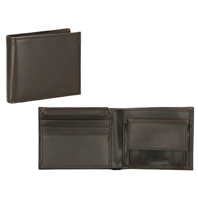 カルバンクライン 二つ折り財布 メンズ ブランド Calvin Klein 31CK330001 ブラウン 31CK330001-200