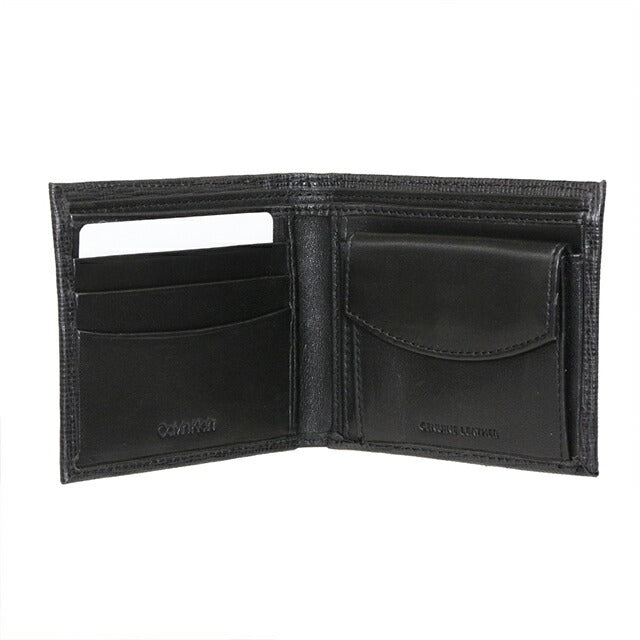 カルバンクライン 二つ折り財布 メンズ ブランド Billfold With Coin Pocket 革 レザーウォレット 小銭入れ キーリング 31CK330014 31CK330014