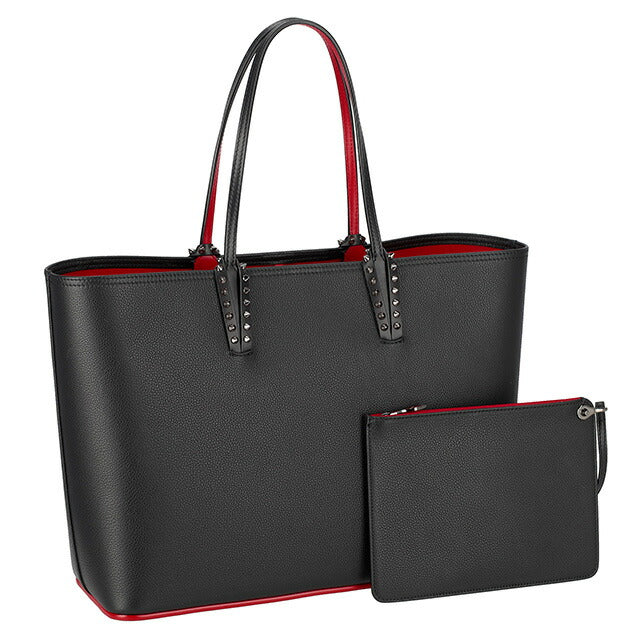 クリスチャン ルブタン トートバッグ レディース ブランド CHRISTIAN LOUBOUTIN 3205218 ブラック/レッド 3205218-CM53