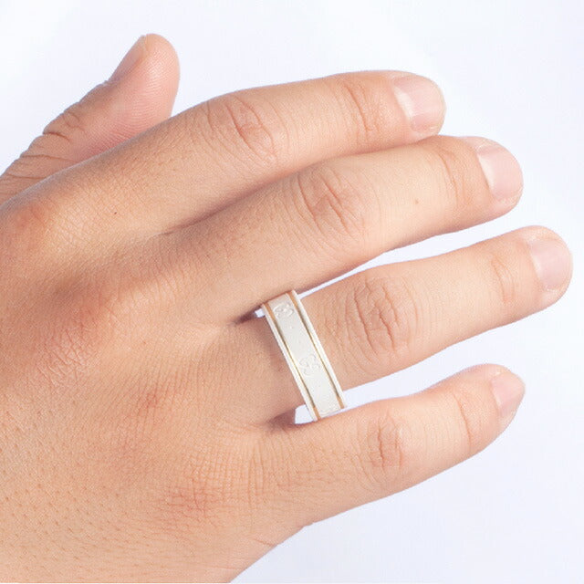 グッチ リング メンズ ブランド GUCCI 325964-J85V5 ホワイト 325964-J85V5-8062-13