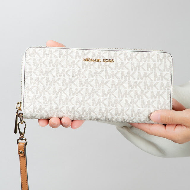 マイケルコース 長財布 メンズ レディース ブランド MICHAEL KORS 32F1GJ6E7B バニラホワイト 32F1GJ6E7B-150