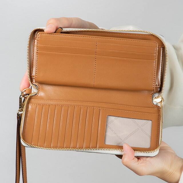 マイケルコース 長財布 メンズ レディース ブランド MICHAEL KORS 32F1GJ6E7B バニラホワイト 32F1GJ6E7B-150