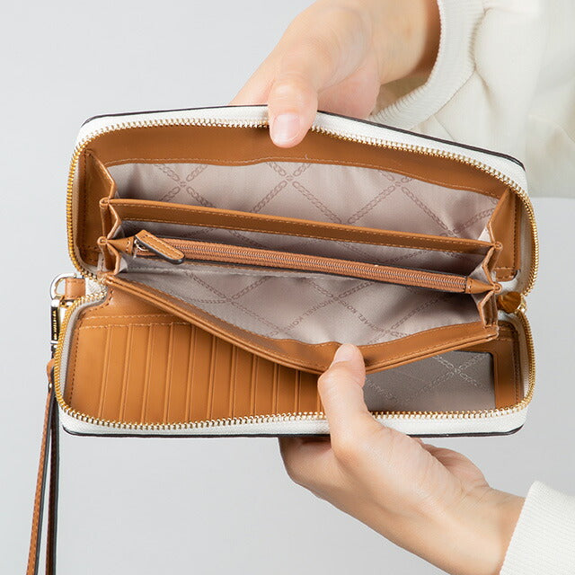 マイケルコース 長財布 メンズ レディース ブランド MICHAEL KORS 32F1GJ6E7B バニラホワイト 32F1GJ6E7B-150