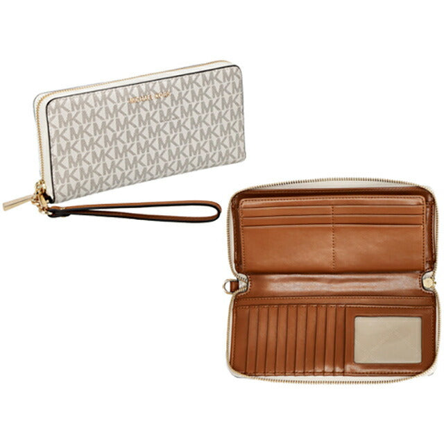 マイケルコース 長財布 メンズ レディース ブランド MICHAEL KORS 32F1GJ6E7B バニラホワイト 32F1GJ6E7B-150