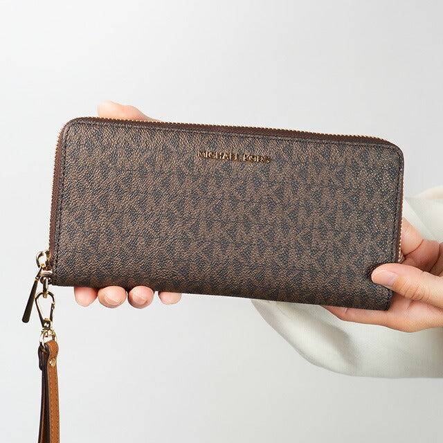 マイケルコース 長財布 メンズ レディース ブランド MICHAEL KORS 32F1GJ6E7B ダークブラウン 32F1GJ6E7B-200
