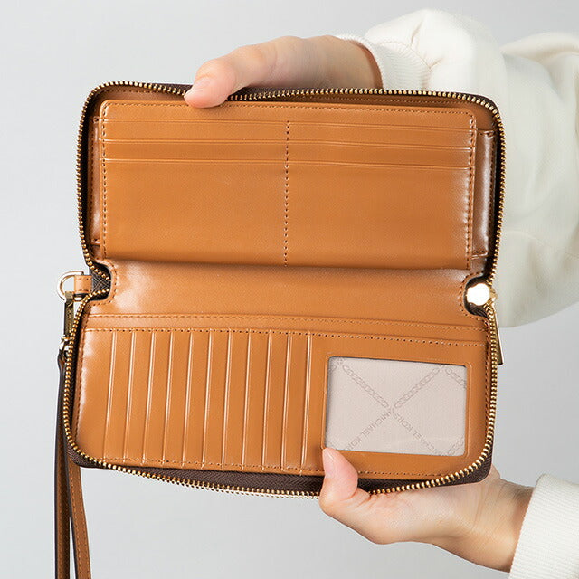 マイケルコース 長財布 メンズ レディース ブランド MICHAEL KORS 32F1GJ6E7B ダークブラウン 32F1GJ6E7B-200