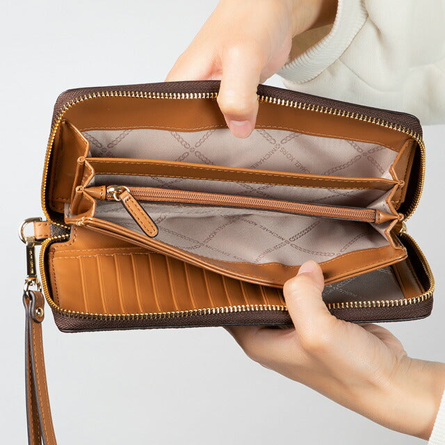 マイケルコース 長財布 メンズ レディース ブランド MICHAEL KORS 32F1GJ6E7B ダークブラウン 32F1GJ6E7B-200