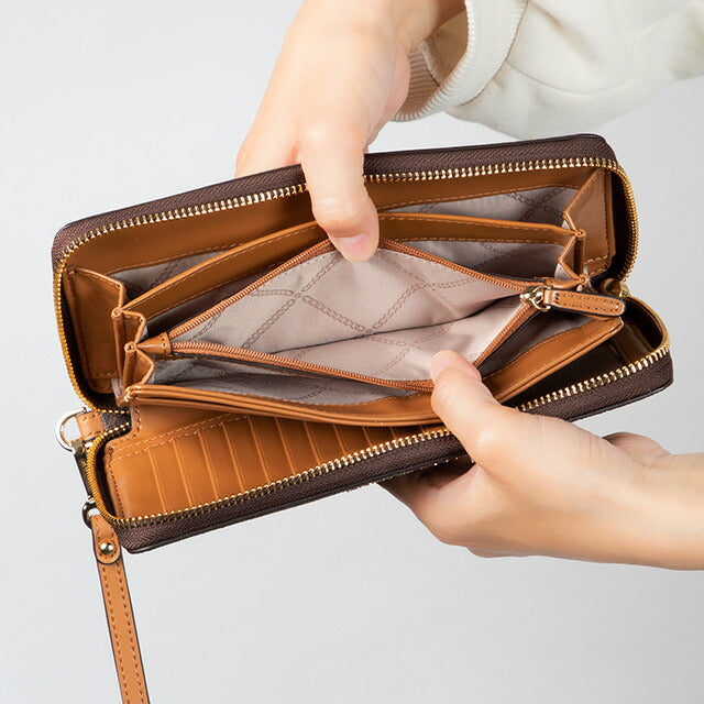 マイケルコース 長財布 メンズ レディース ブランド MICHAEL KORS 32F1GJ6E7B ダークブラウン 32F1GJ6E7B-200