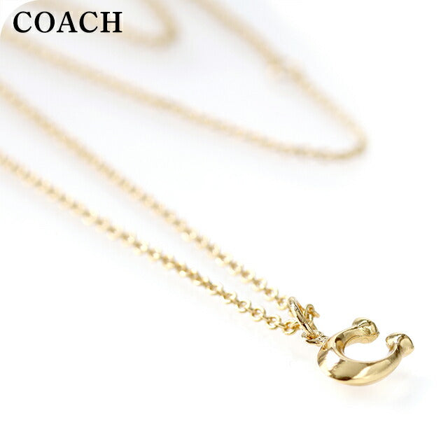 コーチ ネックレス レディース ブランド COACH ペンダント ロゴ 335949 GLD 710 ゴールド アクセサリー 335949GLD710