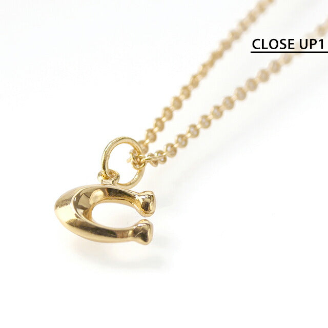 コーチ ネックレス レディース ブランド COACH ペンダント ロゴ 335949 GLD 710 ゴールド アクセサリー 335949GLD710