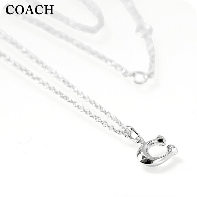 コーチ ネックレス レディース ブランド COACH ペンダント ロゴ 335949 RHO 030 シルバー アクセサリー 335949RHO030