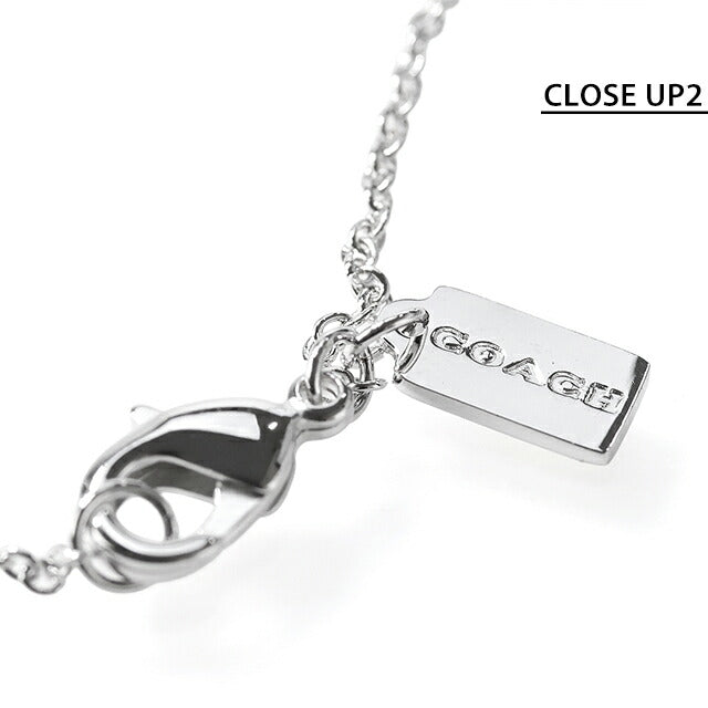 コーチ ネックレス レディース ブランド COACH ペンダント ロゴ 335949 RHO 030 シルバー アクセサリー 335949RHO030