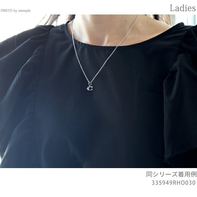 コーチ ネックレス レディース ブランド COACH ペンダント ロゴ 335949 GLD 710 ゴールド アクセサリー 335949GLD710